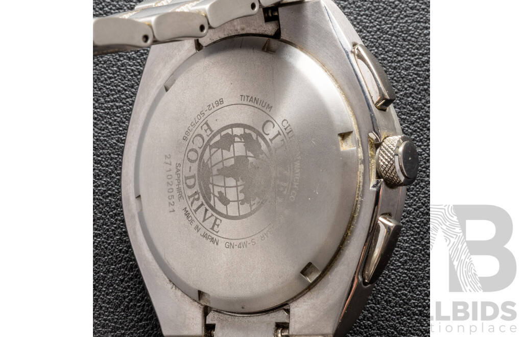Citizen Titanium Chronograph Mens Watch, N-B612-S109545 KA, Made in Japan