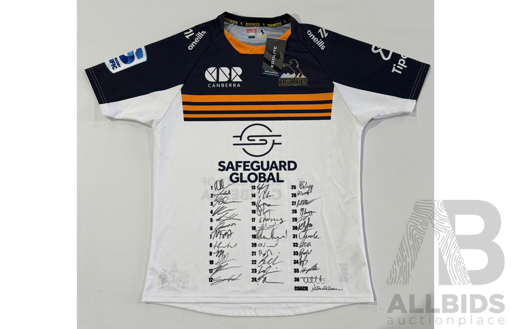 ACT Brumbies Signed 2025 Squad Jersey