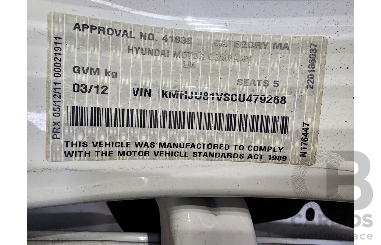 3/2012 Hyundai Ix35 Highlander (awd) LM MY11 4d Wagon White 2.0L