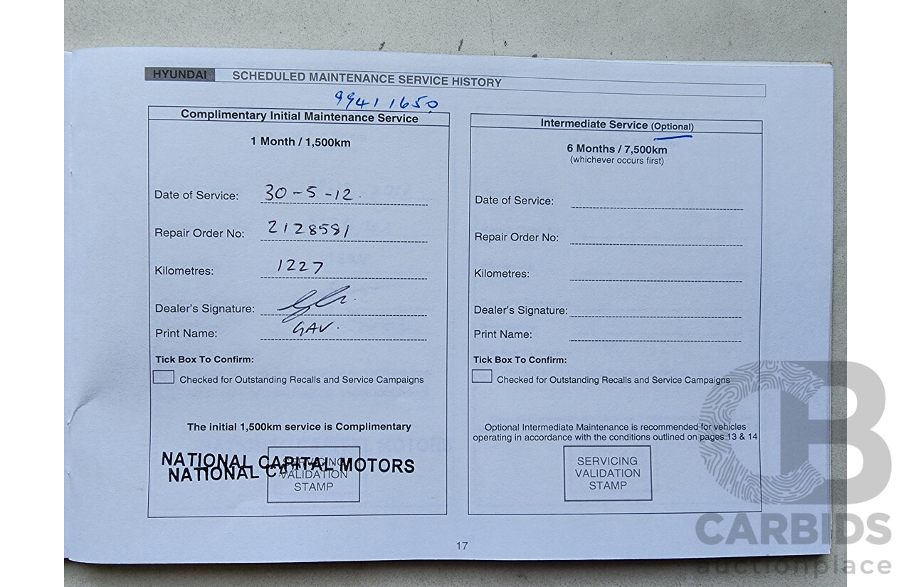3/2012 Hyundai Ix35 Highlander (awd) LM MY11 4d Wagon White 2.0L