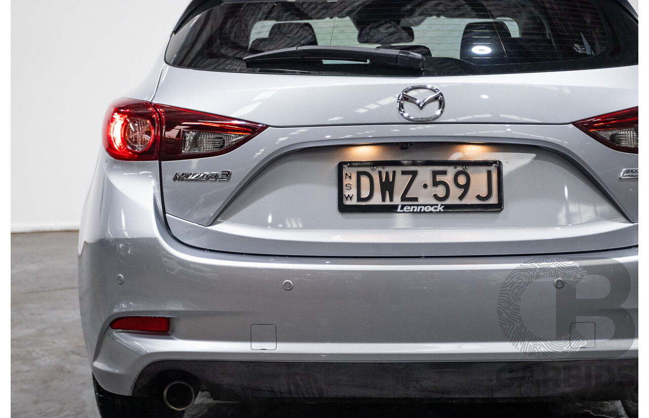 03/2018 Mazda Mazda3 MAXX SPORT BN MY18 5D Hatchback Sonic Silver 2.0L