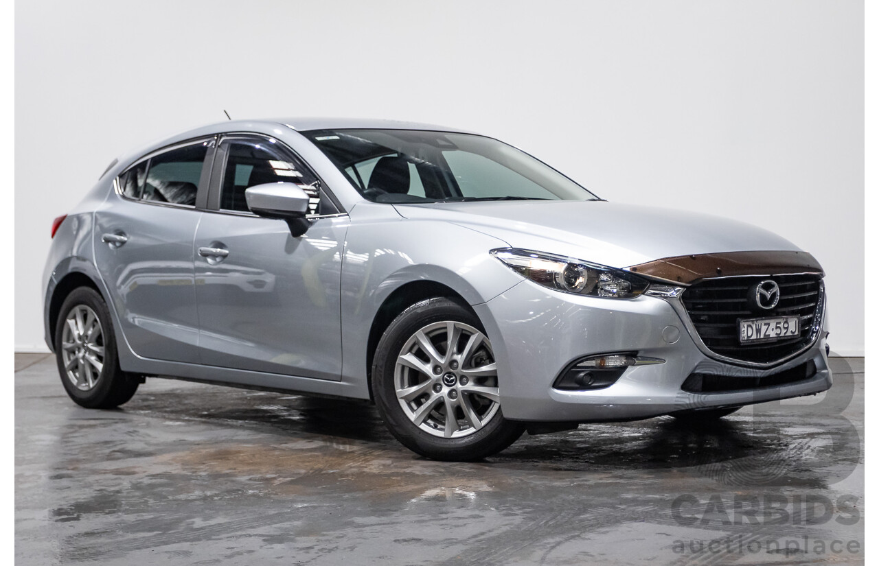 03/2018 Mazda Mazda3 MAXX SPORT BN MY18 5D Hatchback Sonic Silver 2.0L