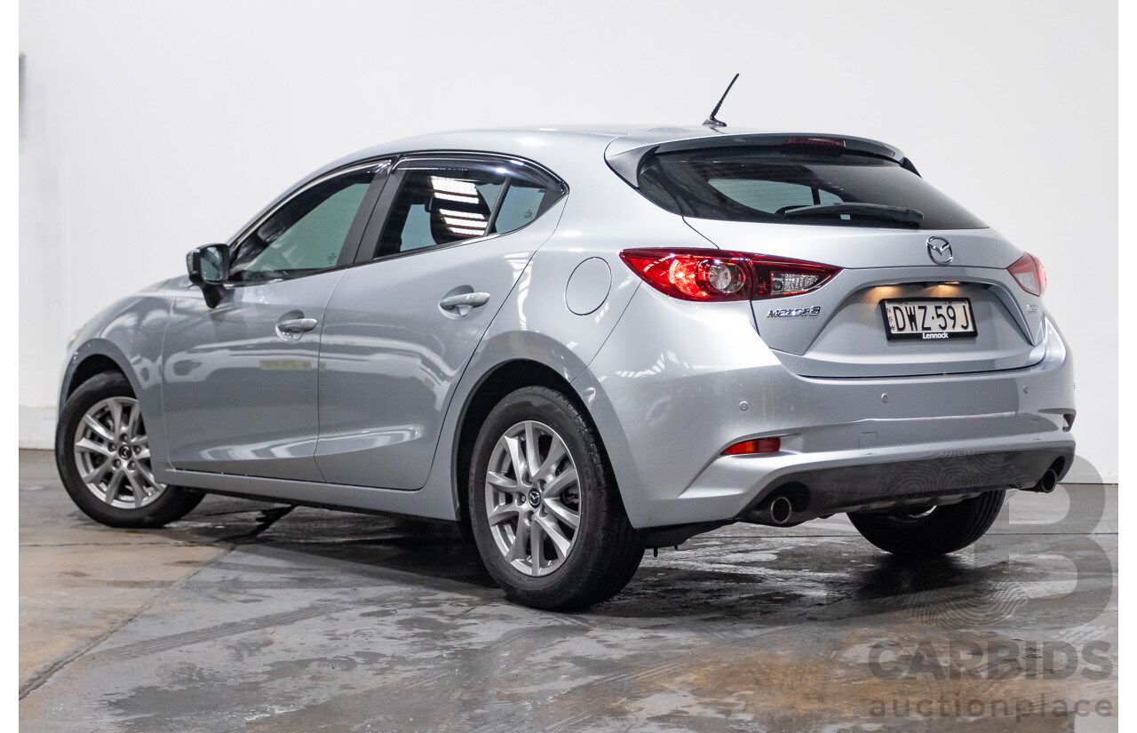 03/2018 Mazda Mazda3 MAXX SPORT BN MY18 5D Hatchback Sonic Silver 2.0L