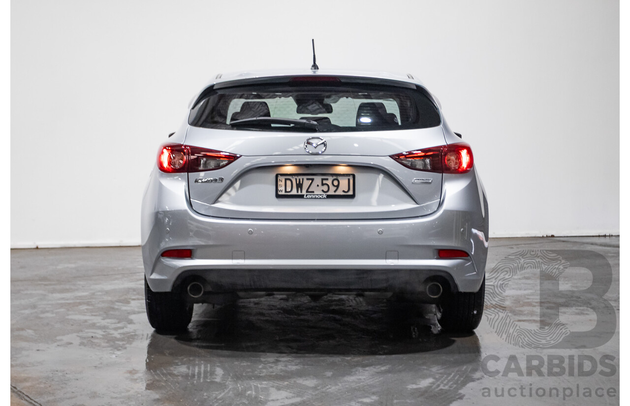 03/2018 Mazda Mazda3 MAXX SPORT BN MY18 5D Hatchback Sonic Silver 2.0L