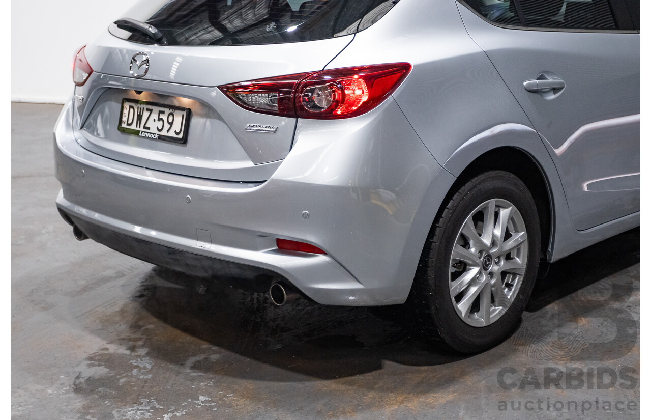03/2018 Mazda Mazda3 MAXX SPORT BN MY18 5D Hatchback Sonic Silver 2.0L