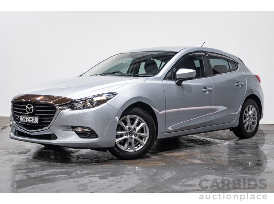 03/2018 Mazda Mazda3 MAXX SPORT BN MY18 5D Hatchback Sonic Silver 2.0L