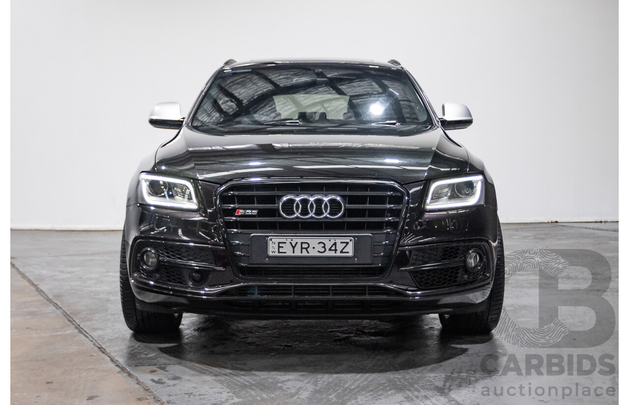 10/2016 Audi SQ5 3.0 TDI Quattro (AWD) 8R MY16 5D Wagon Panther Black Twin Turbo Diesel 3.0L