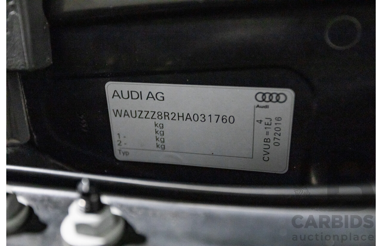 10/2016 Audi SQ5 3.0 TDI Quattro (AWD) 8R MY16 5D Wagon Panther Black Twin Turbo Diesel 3.0L