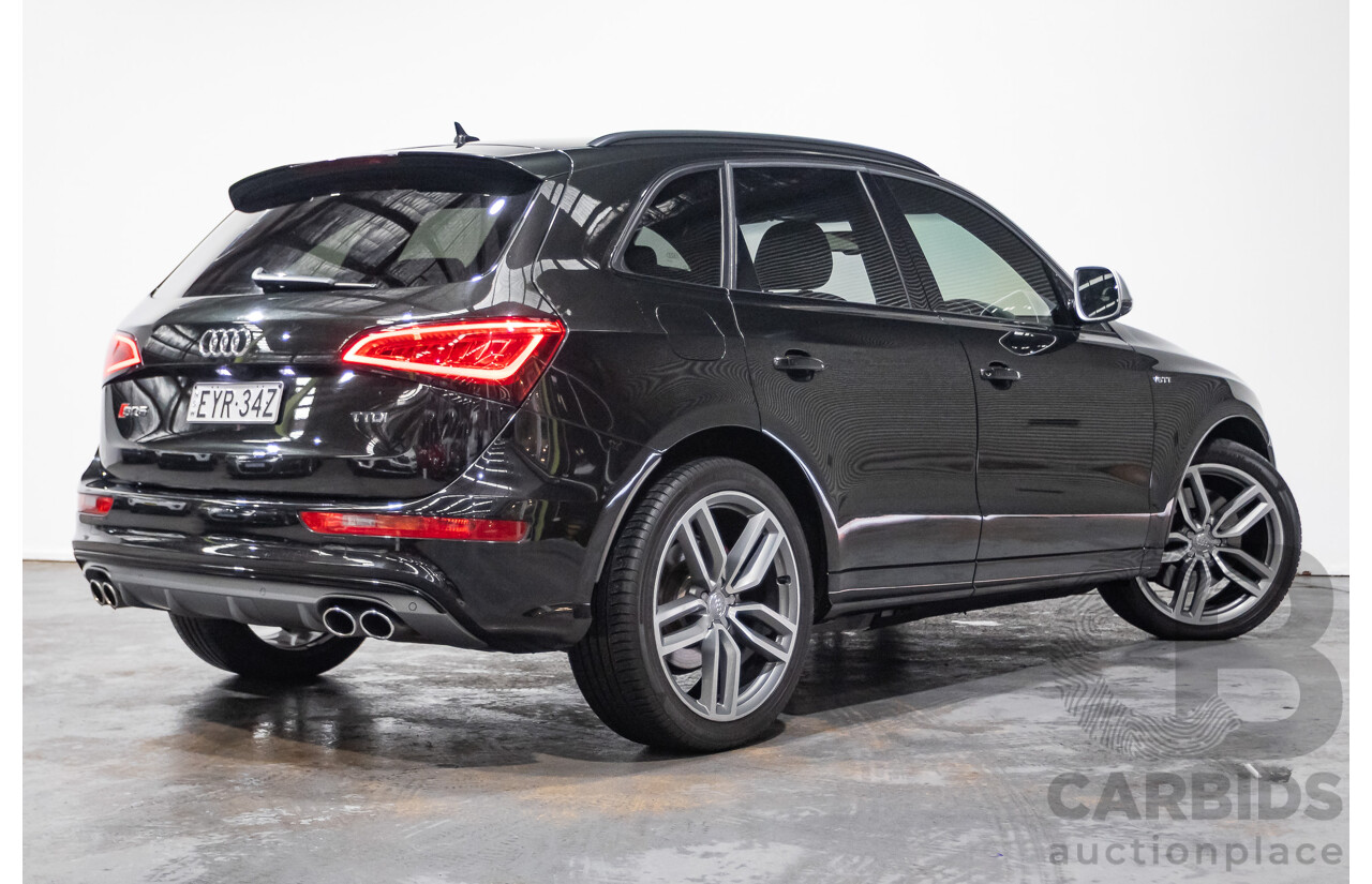 10/2016 Audi SQ5 3.0 TDI Quattro (AWD) 8R MY16 5D Wagon Panther Black Twin Turbo Diesel 3.0L