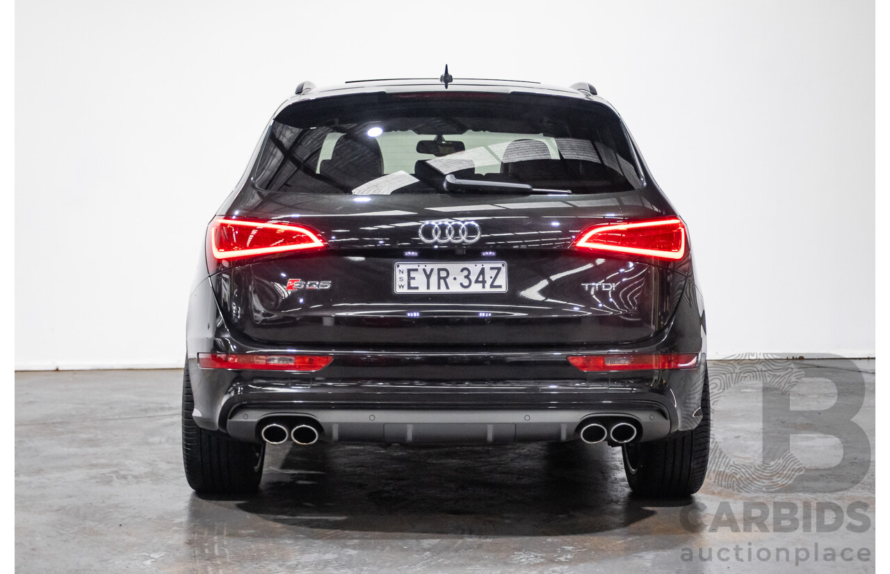 10/2016 Audi SQ5 3.0 TDI Quattro (AWD) 8R MY16 5D Wagon Panther Black Twin Turbo Diesel 3.0L