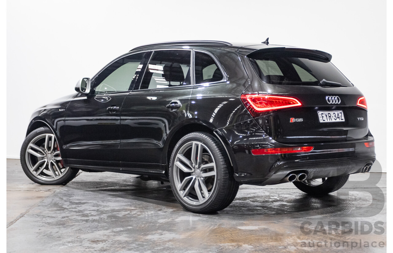 10/2016 Audi SQ5 3.0 TDI Quattro (AWD) 8R MY16 5D Wagon Panther Black Twin Turbo Diesel 3.0L