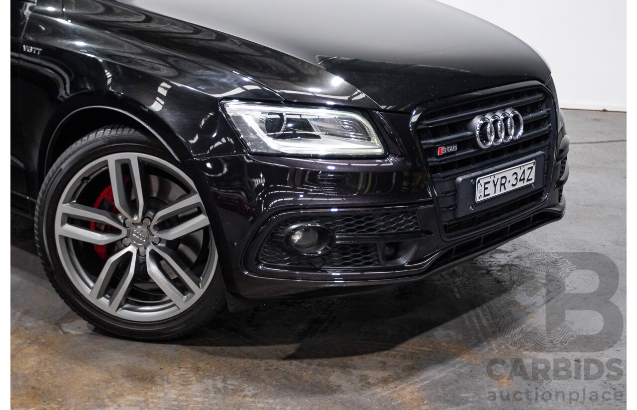 10/2016 Audi SQ5 3.0 TDI Quattro (AWD) 8R MY16 5D Wagon Panther Black Twin Turbo Diesel 3.0L