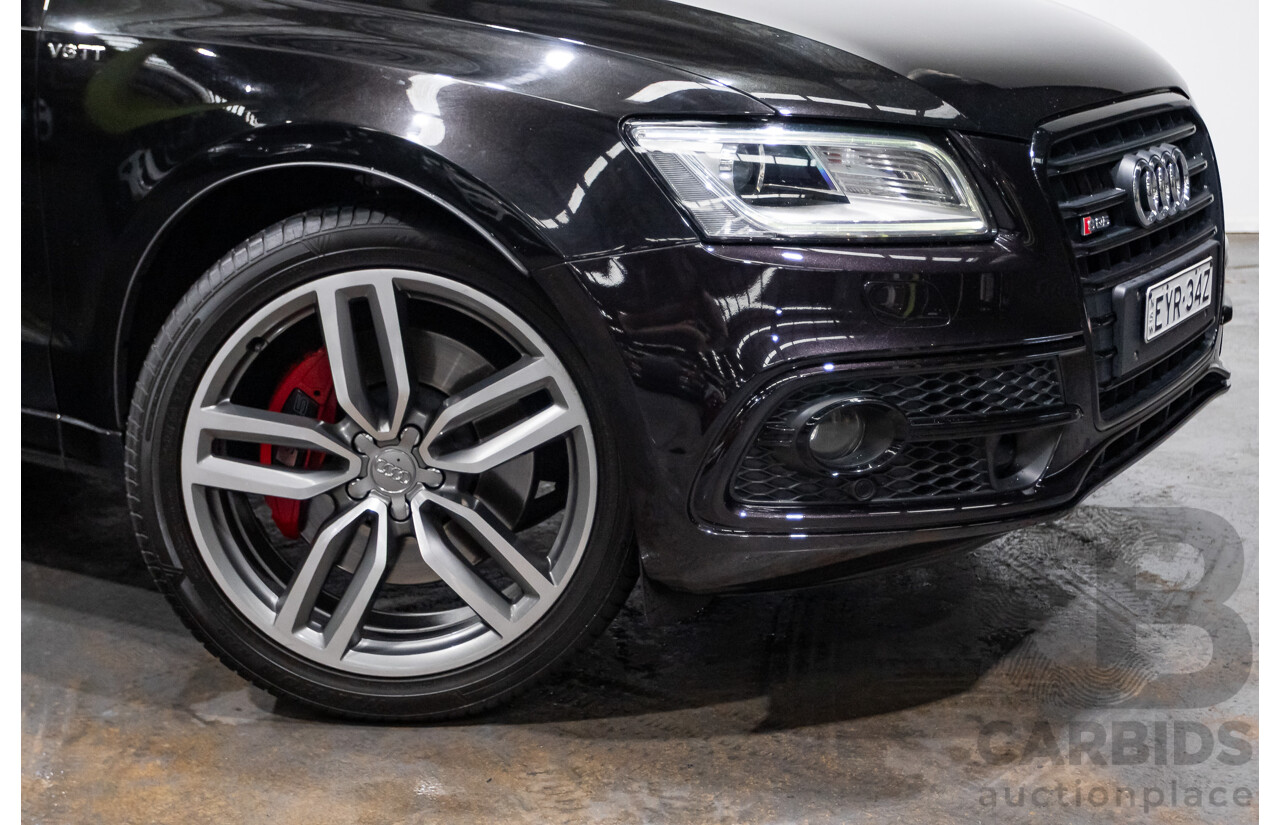 10/2016 Audi SQ5 3.0 TDI Quattro (AWD) 8R MY16 5D Wagon Panther Black Twin Turbo Diesel 3.0L