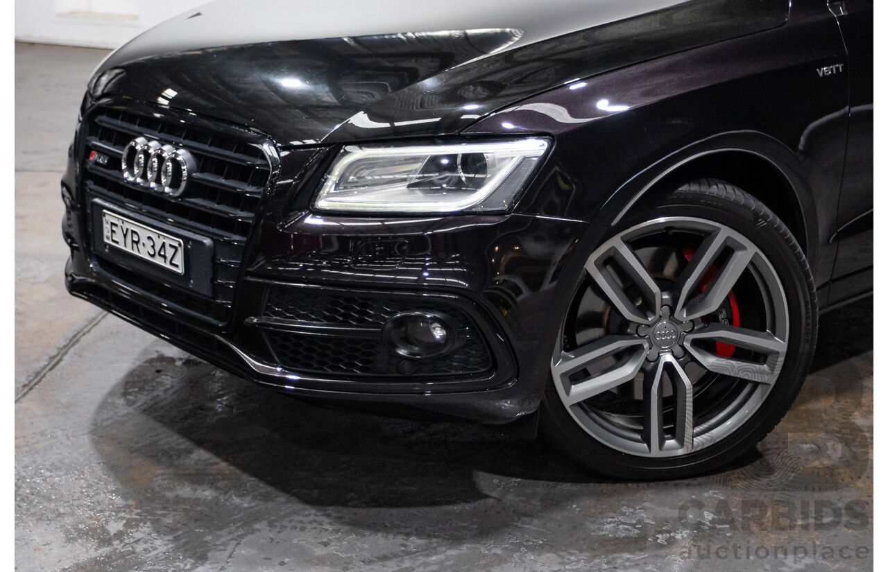 10/2016 Audi SQ5 3.0 TDI Quattro (AWD) 8R MY16 5D Wagon Panther Black Twin Turbo Diesel 3.0L