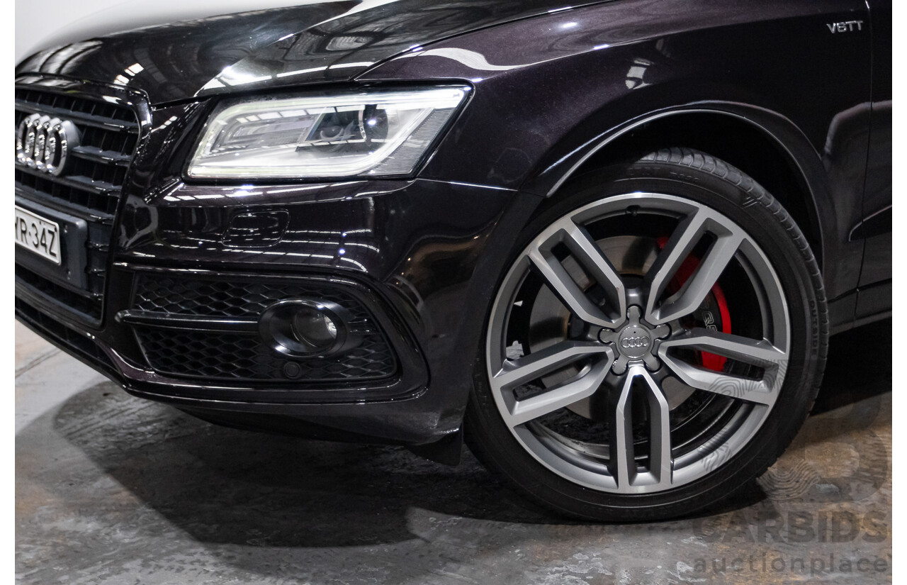 10/2016 Audi SQ5 3.0 TDI Quattro (AWD) 8R MY16 5D Wagon Panther Black Twin Turbo Diesel 3.0L