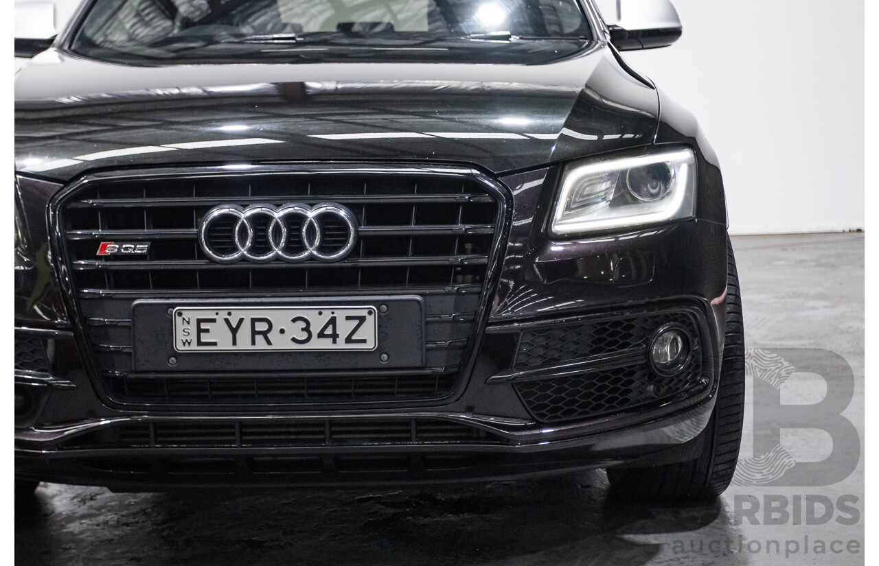 10/2016 Audi SQ5 3.0 TDI Quattro (AWD) 8R MY16 5D Wagon Panther Black Twin Turbo Diesel 3.0L