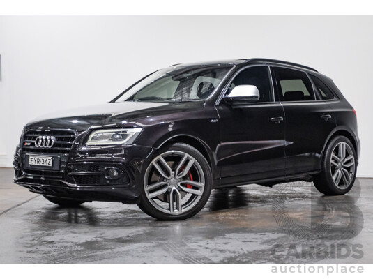 10/2016 Audi SQ5 3.0 TDI Quattro (AWD) 8R MY16 5D Wagon Panther Black Twin Turbo Diesel 3.0L