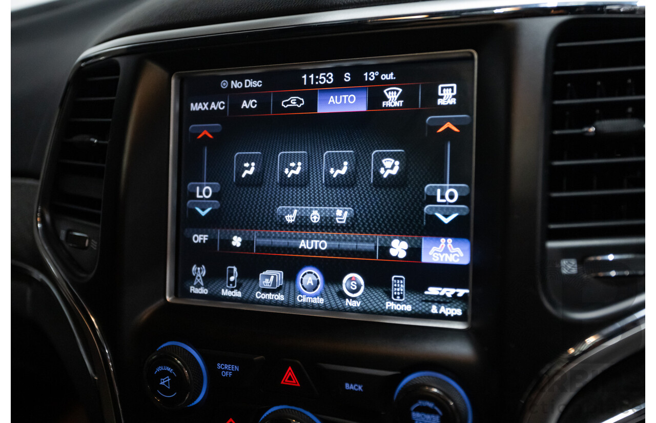 11/2013 Jeep Grand Cherokee SRT 8 (4x4) AWD WK MY13 4D Wagon Black 6.4L