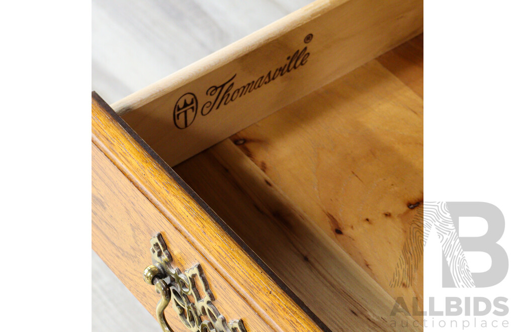 Modern Pine Elevated Chest of Two Drawers