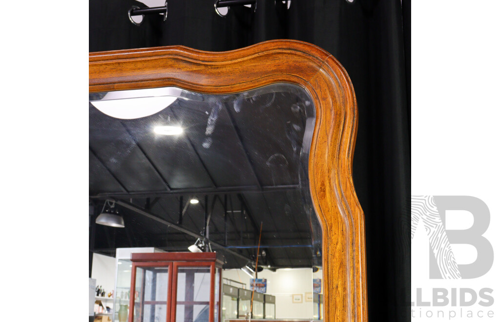 Modern Pine Mirrored Back Dressing Chest