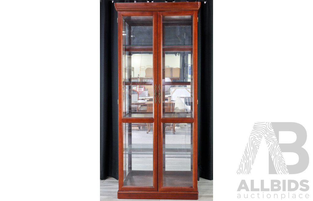 Timber Framed Two Door Display Cabinet