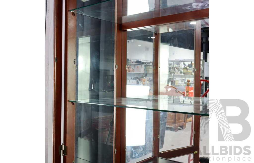 Timber Framed Two Door Display Cabinet