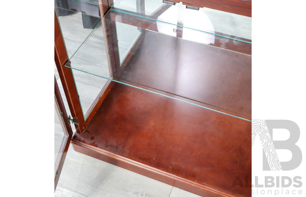 Timber Framed Two Door Display Cabinet
