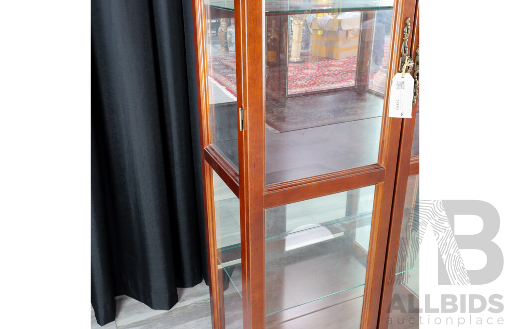 Timber Framed Two Door Display Cabinet