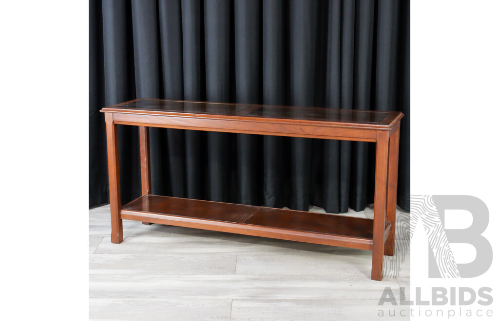 Modern Parker Glass Top Hall Table