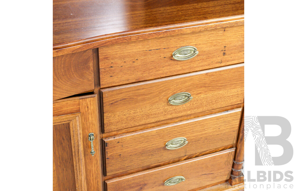 Mirrored Back Dressing Chest by Wentworth Furniture Company