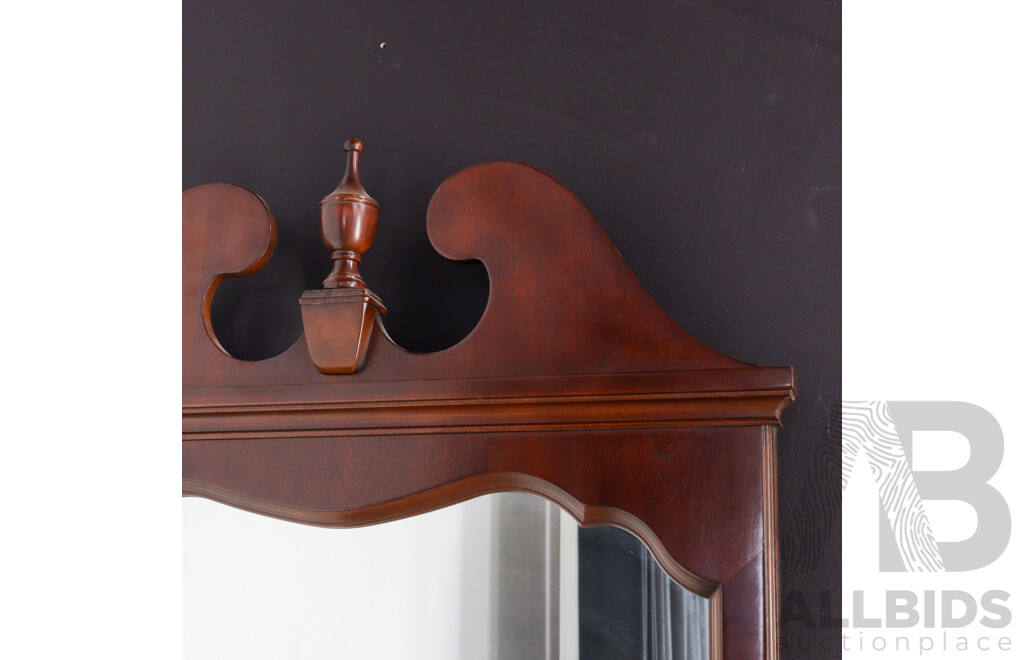 Carleton Cherry Timber Framed Mirror by Drexel