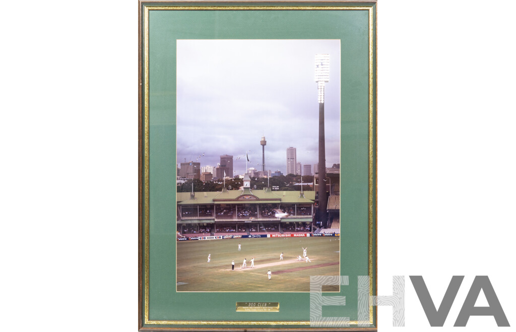 Framed Photo -  '300 Club'  Second Test Australia v South Africa, Sydney Cricket Ground 1997-98