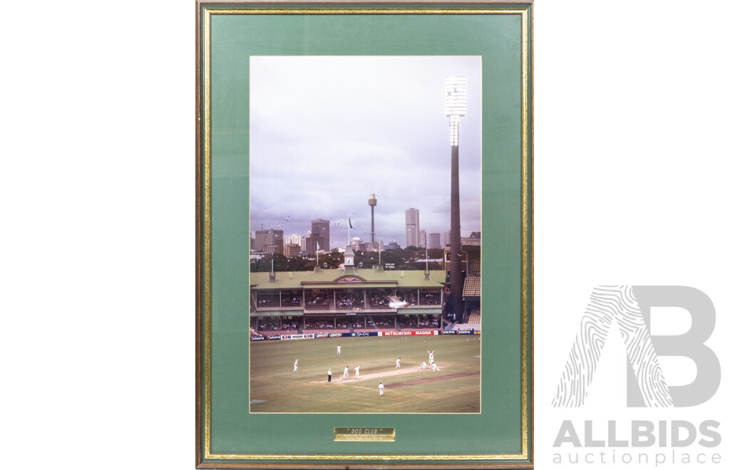 Framed Photo -  '300 Club'  Second Test Australia v South Africa, Sydney Cricket Ground 1997-98