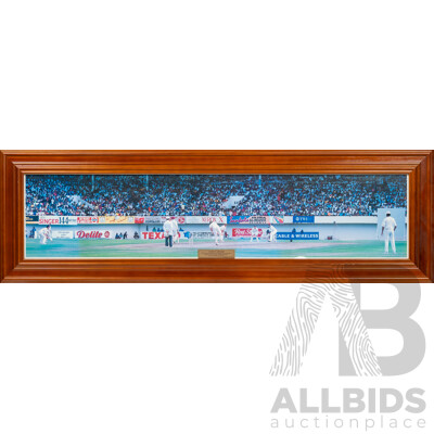 Framed Photo -  'Come In Spinner' 4th Test  Sabina Park Jamaica 1995