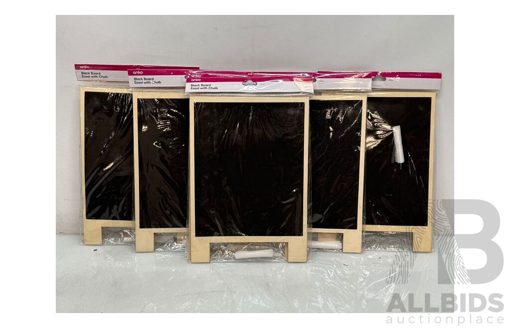 Anko Mini Black Board Easel - Brand New - Lot of 7