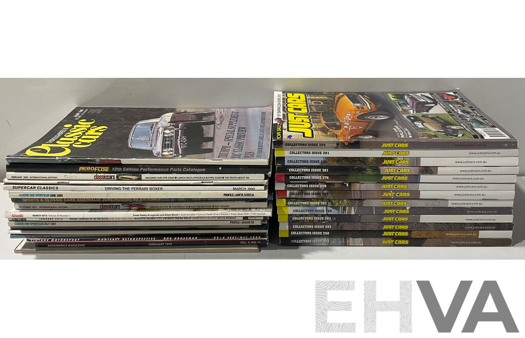 Collection of Just Cars and Other Automobile Magazines - Lot of 31