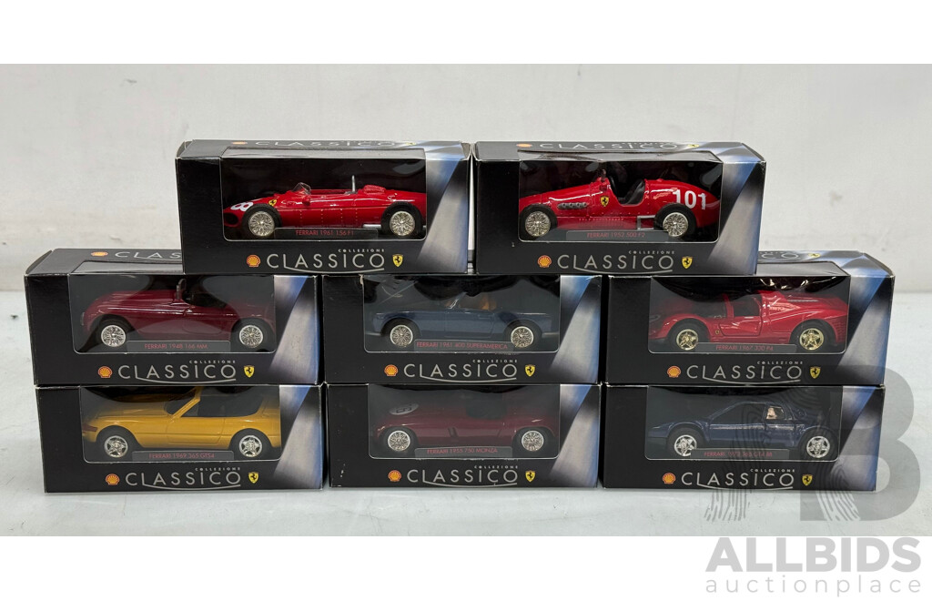 Collezione Classico Ferrari Collection Lot of 8 - 1/43 Scale - Brand New