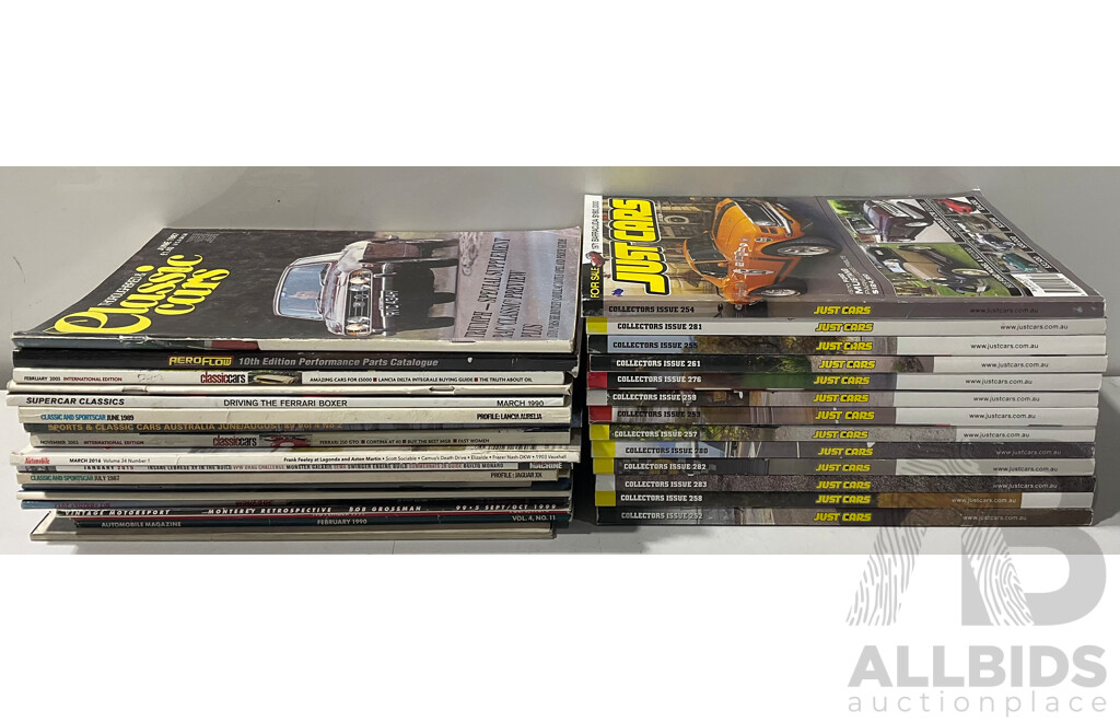 Collection of Just Cars and Other Automobile Magazines - Lot of 31