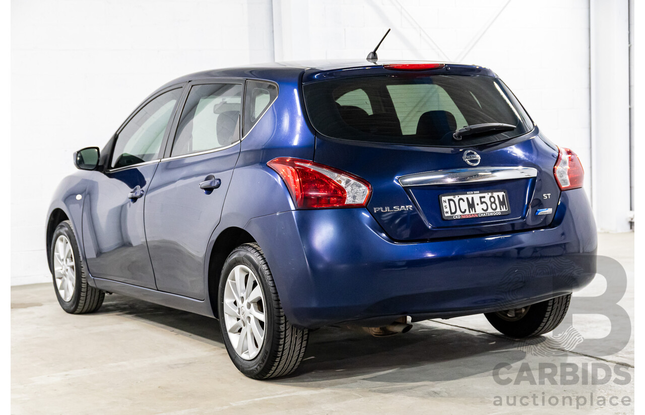 10/2015 Nissan Pulsar ST C12 Series 2 5d Hatchback Deep Sapphire Metallic 1.8L