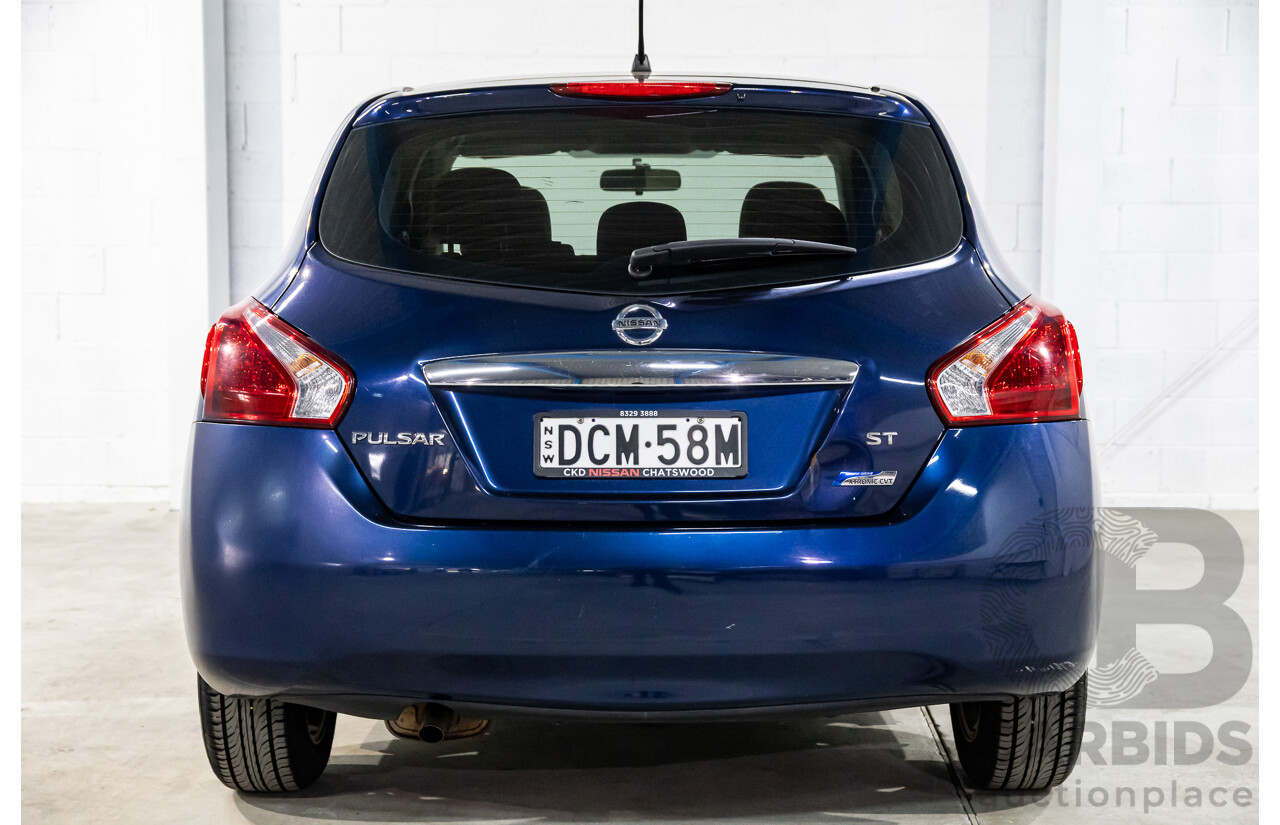 10/2015 Nissan Pulsar ST C12 Series 2 5d Hatchback Deep Sapphire Metallic 1.8L