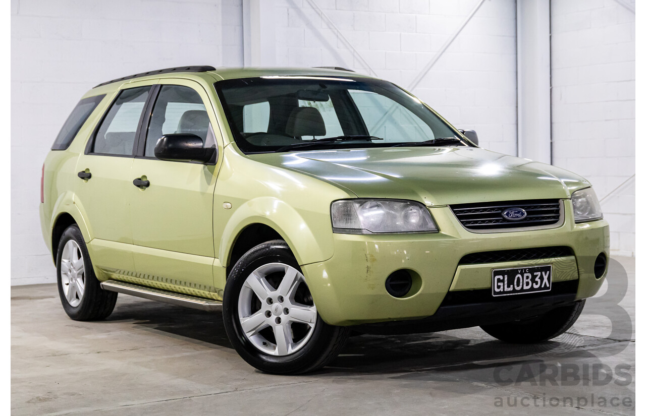 2/2005 Ford Territory TS (RWD) SX 4d Wagon Zest Green Metallic 4.0L - 7 Seater