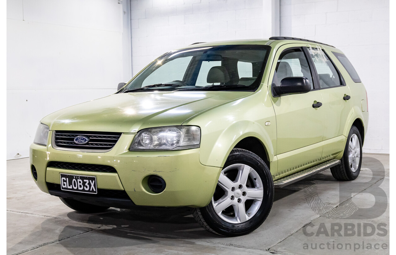 2/2005 Ford Territory TS (RWD) SX 4d Wagon Zest Green Metallic 4.0L - 7 Seater