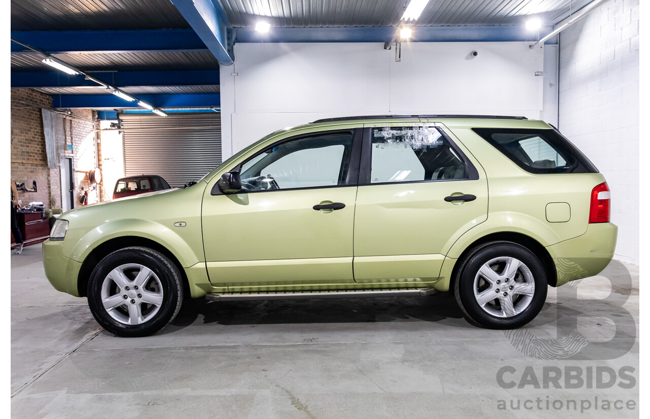 2/2005 Ford Territory TS (RWD) SX 4d Wagon Zest Green Metallic 4.0L - 7 Seater