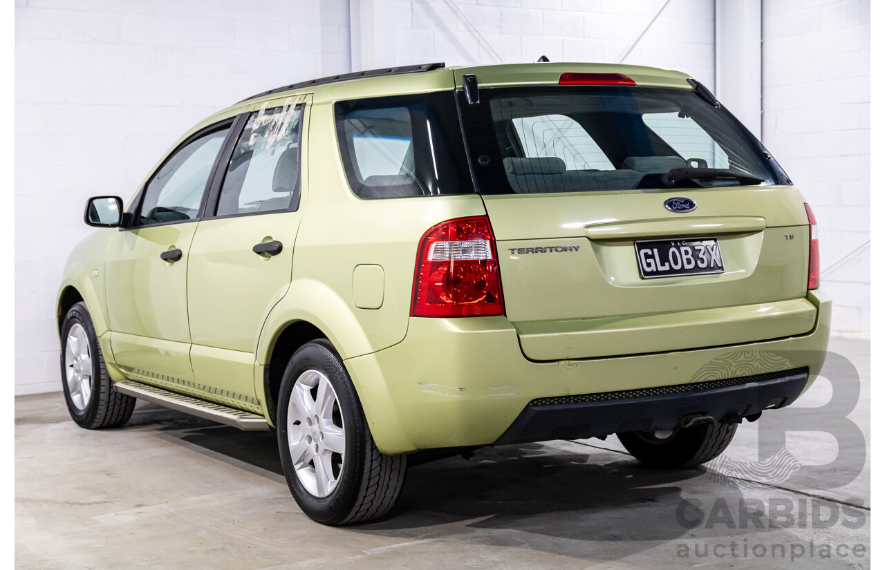 2/2005 Ford Territory TS (RWD) SX 4d Wagon Zest Green Metallic 4.0L - 7 Seater
