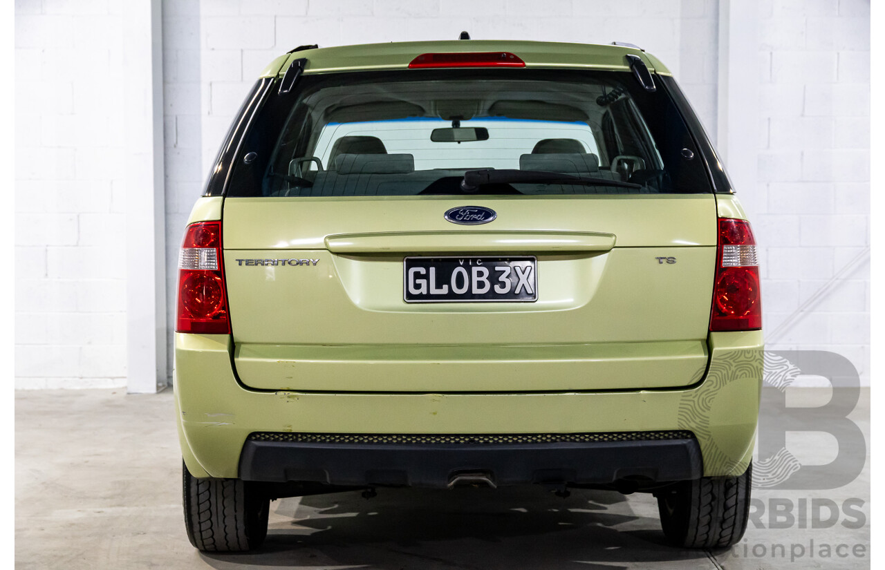 2/2005 Ford Territory TS (RWD) SX 4d Wagon Zest Green Metallic 4.0L - 7 Seater