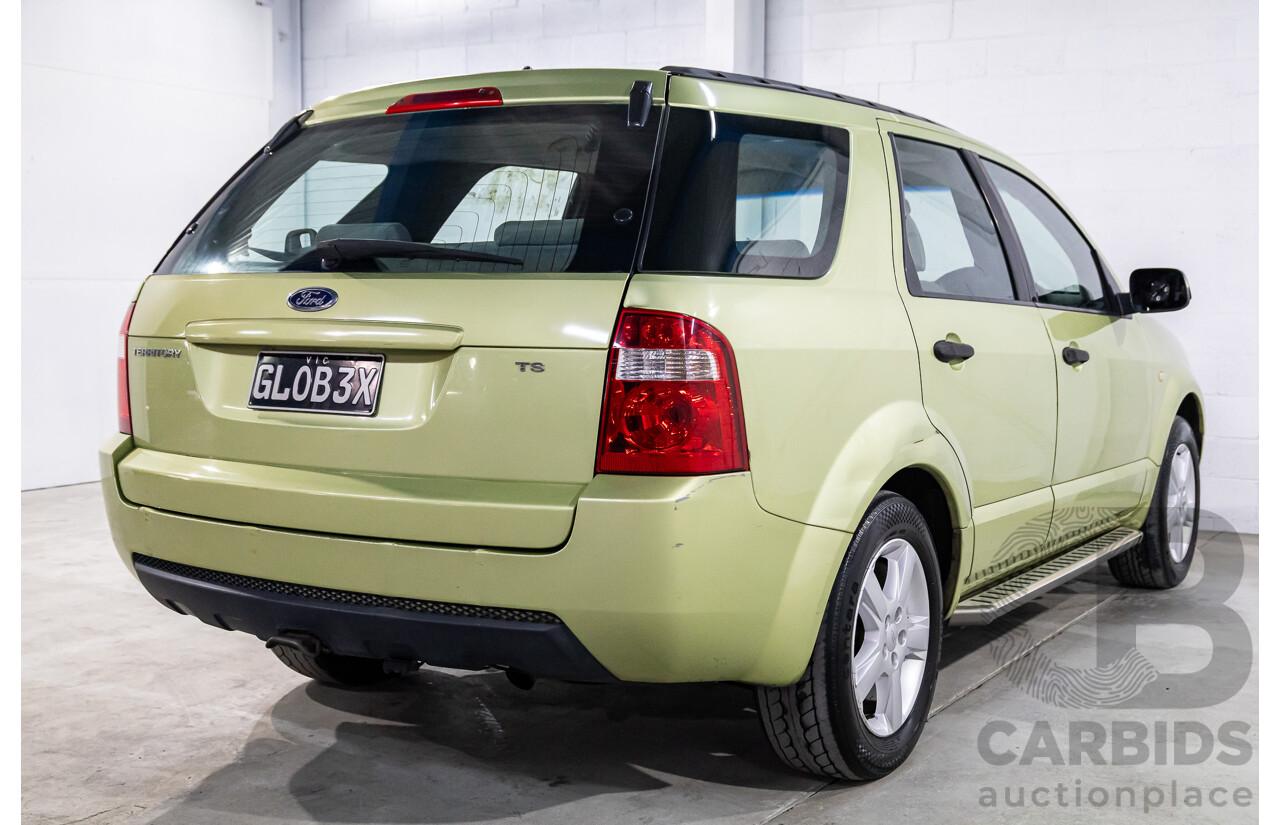 2/2005 Ford Territory TS (RWD) SX 4d Wagon Zest Green Metallic 4.0L - 7 Seater