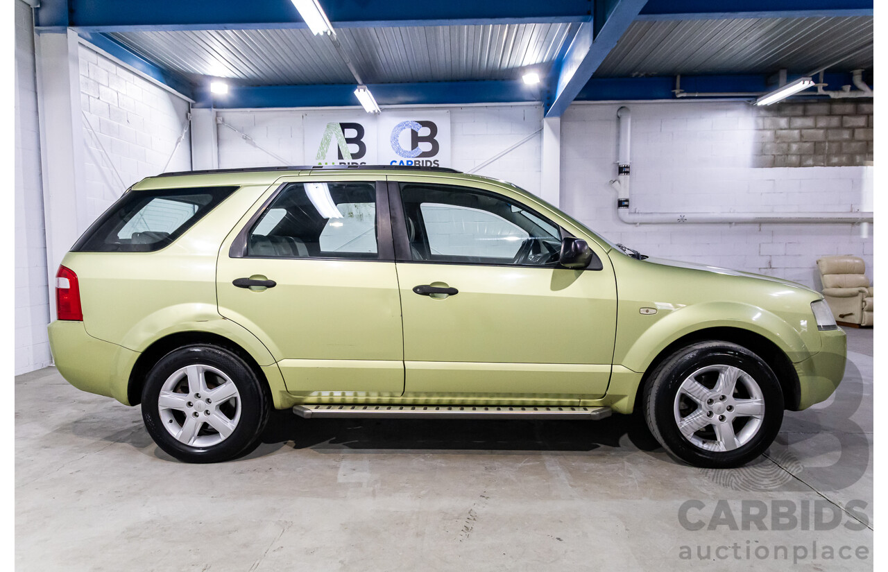 2/2005 Ford Territory TS (RWD) SX 4d Wagon Zest Green Metallic 4.0L - 7 Seater