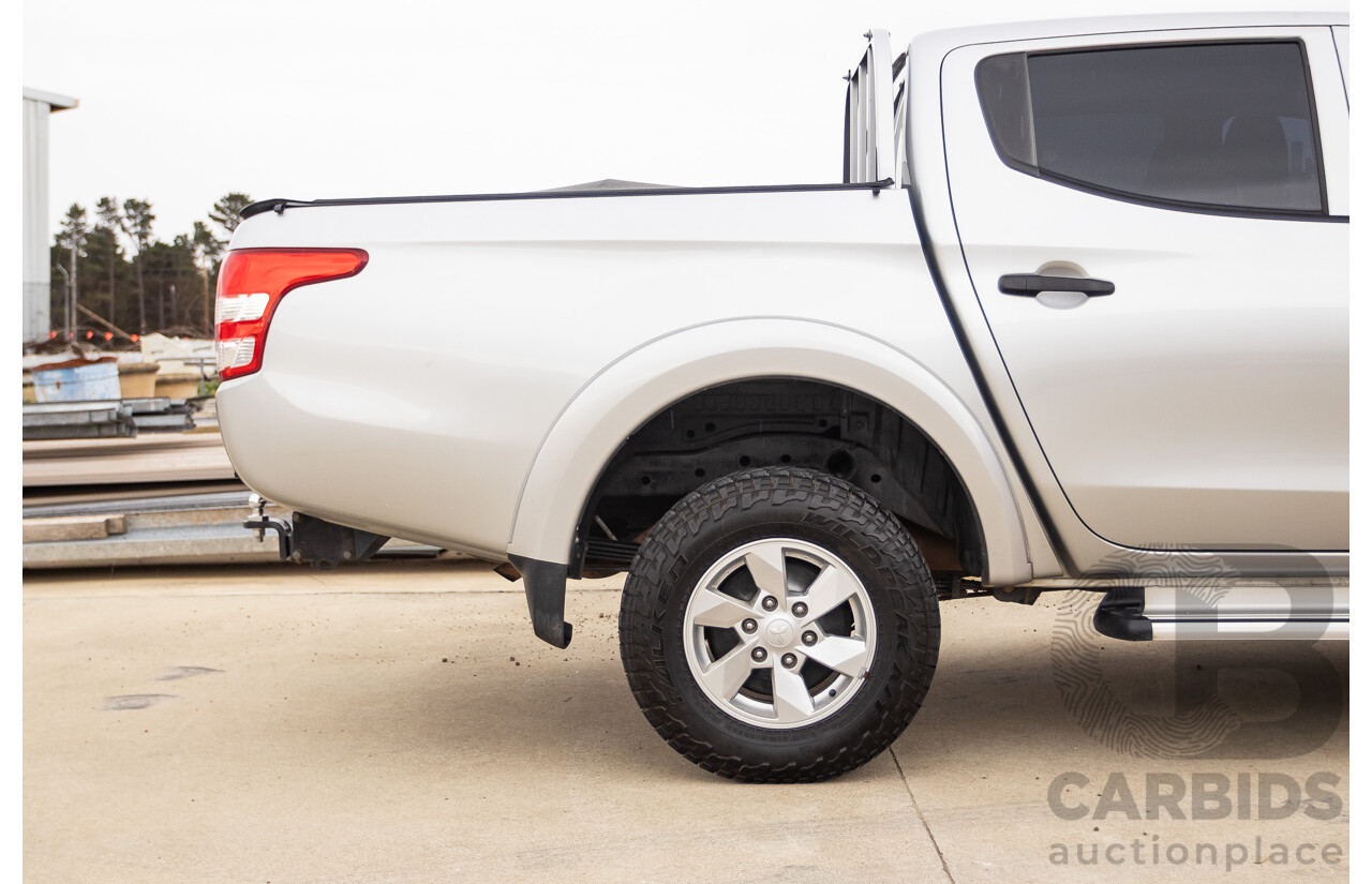 02/2016 Mitsubishi Triton GLX (4x4) MQ MY16 Upgrade Dual Cab Utility Silver Turbo Diesel 2.4L