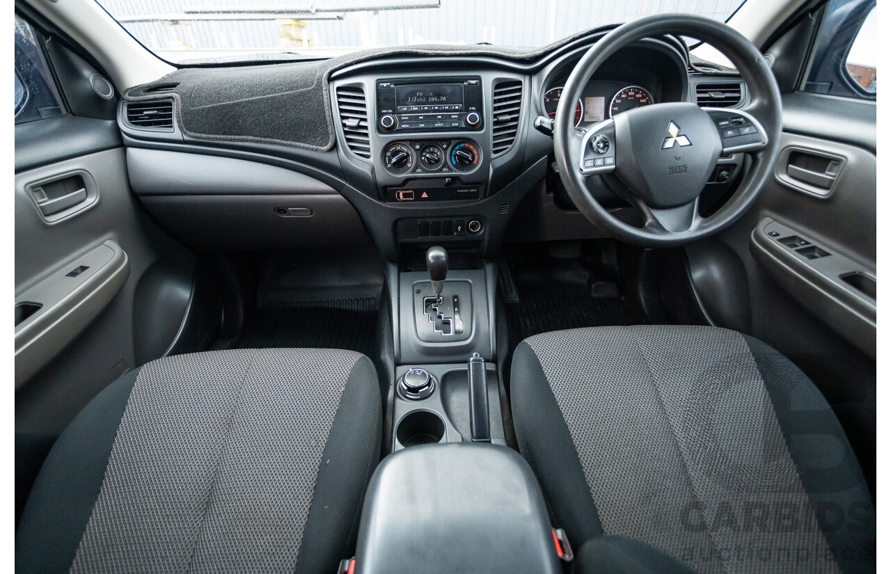 02/2016 Mitsubishi Triton GLX (4x4) MQ MY16 Upgrade Dual Cab Utility Silver Turbo Diesel 2.4L