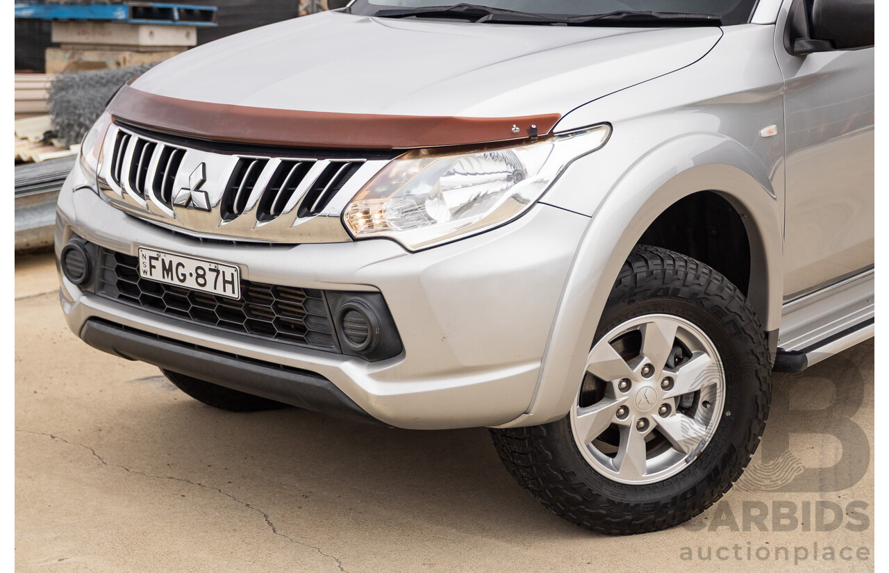 02/2016 Mitsubishi Triton GLX (4x4) MQ MY16 Upgrade Dual Cab Utility Silver Turbo Diesel 2.4L